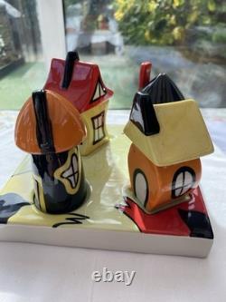 Lorna Bailey Cruet Art Deco Cottage Style Signed Print Limited Edition