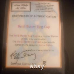 Lorna Bailey Limited Edition 8/60 Benji Bunny Eggcup With COA perfect unused