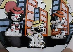 Lorna Bailey Three Mobster Cats Charger Limited Edition 26/100 + CERTIFICATE