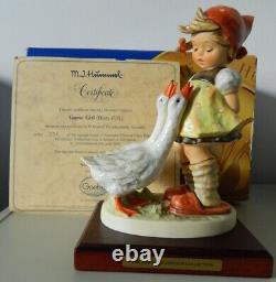 M. J. Hummel Large figurine / Ltd Edition / Goose Girl 47 / II COA / 19cm