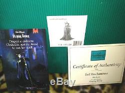 MALEFICENT WDCC LTD. ED FIGURINE EVIL ENCHANTRESS, SLEEPING BEAUTY, MIB, withLitho