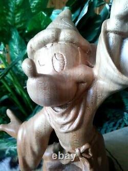 MICKEY SORCERER LTD. ED. ANRI WOODEN FIGURINE, HAND CARVED, FINISHED, MINT, NEW withCOAs