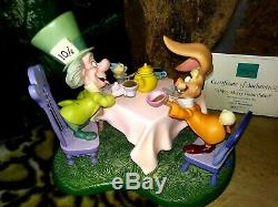 Mad Hatter & March Hare Very Merry Unbirthday Wdcc Ltd. Ed. Disney Figurine