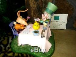 Mad Hatter & March Hare Very Merry Unbirthday Wdcc Ltd. Ed. Disney Figurine