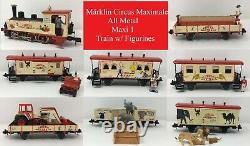 Märklin Circus Maximale All Metal Maxi 1 Locomotive & 7 Cars Train with Figurines