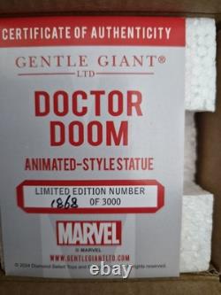 Marvel Gental Giant Animated Dr Doom Limited Edition Figurine Statue Doomsday