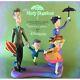Mary Poppins, Bert, Jane, Michael Banks In A Chalk Drawing Figure Limited Edition