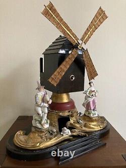 Meissen Ormolu Windmill with Harlequin and Columbine