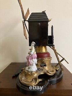 Meissen Ormolu Windmill with Harlequin and Columbine