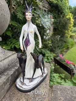 Michael Sutty Porcelain Figurine'Lady with Borzoi' Limited Edition 91/250