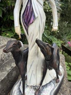 Michael Sutty Porcelain Figurine'Lady with Borzoi' Limited Edition 91/250