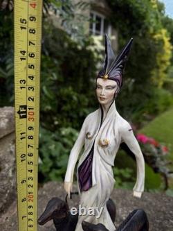Michael Sutty Porcelain Figurine'Lady with Borzoi' Limited Edition 91/250