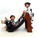 Nadal Studio, Spain Figurine Children And Dogs On Slide, Limited Edition, Stampe