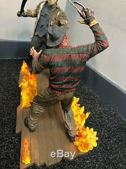 Neca Freddy Vs Jason 15 Resin Statue Set Diorama Limited Edition VERY RARE