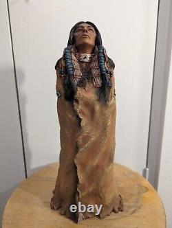 Neil Rose Signed PALE BUTTERFLY Resin Native American Figurine #135/2500