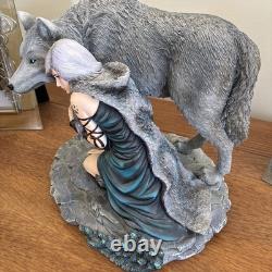 Nemesis Now Protector Wolf Figurine by Anne Stokes Limited Edition Fantasy Wolf