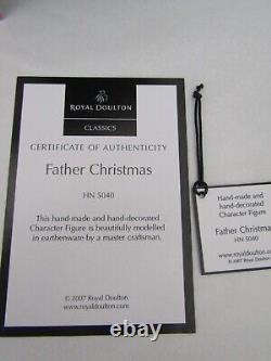 Offer Father Christmas Santa Royal Doulton Hn 5040 (hn 3399) Boxed Certificate