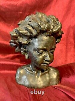 Original R. Moll Signed Limited Edition Stylized Arabella Female Bust