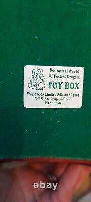 POCKET DRAGONS'TOY BOX' LTD ED 1997 REAL MUSGRAVE, COA, No0334 Boxed