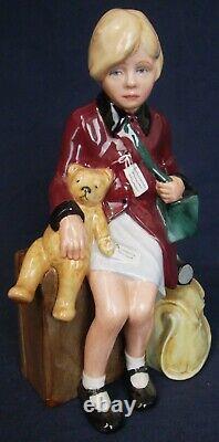 Pair Royal Doulton figures GIRL & BOY EVACUEE 1989 limited edition Lawleys