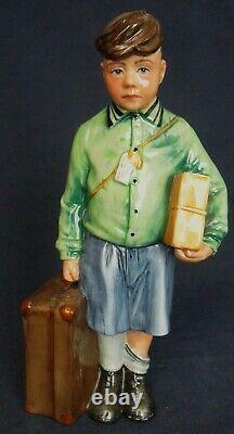 Pair Royal Doulton figures GIRL & BOY EVACUEE 1989 limited edition Lawleys