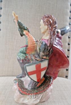Peggy Davies Ceramics St. George & The Dragon Figurine Limited Edition No. 115 Peggy Davies Ceramics St. George & The Dragon Figurine Limited Edition No. 115