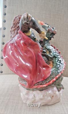 Peggy Davies Ceramics St. George & The Dragon Figurine Limited Edition No. 115 Peggy Davies Ceramics St. George & The Dragon Figurine Limited Edition No. 115
