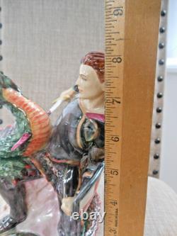 Peggy Davies Ceramics St. George & The Dragon Figurine Limited Edition No. 115 Peggy Davies Ceramics St. George & The Dragon Figurine Limited Edition No. 115