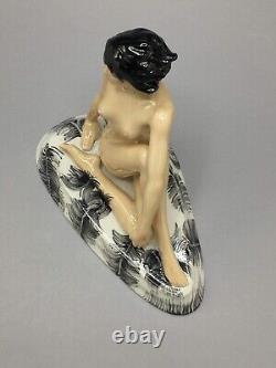 Peggy Davies Daughter of Daedalus Limited Edition Figurine Nude Lady On Rug