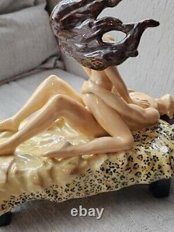 Peggy Davies Erotic Figurine THE LOVERS Excellent Condition Ltd Edition Of 5