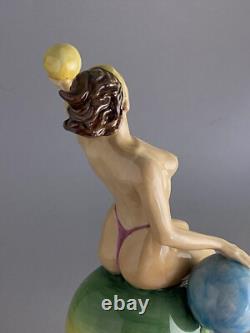 Peggy Davies Isadora Limited Edition Of 500 Nude Figurine 11 Inches Tall