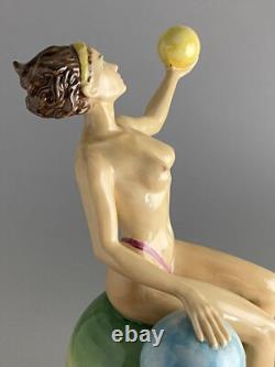 Peggy Davies Isadora Limited Edition Of 500 Nude Figurine 11 Inches Tall