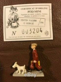 Pixi Mini Tintin and Snowy Limited Edition Rare in original box enamel figurines