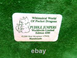 Pocket dragons'PUDDLE JUMPERS' 2000 Rare Limited Edition. Mint. Boxed