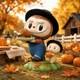 Pop Mart The Monsters Zimomo & Labubu Thanksgiving Limited Edition Figurine