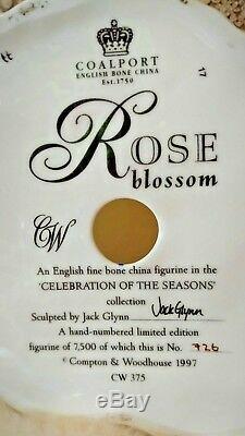 RARE COALPORT Figurine ROSE BLOSSOM- Celebration of the Season Collection LTD ED