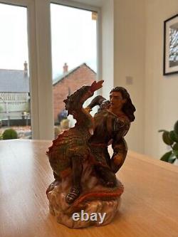 RARE Peggy Davies Ceramic St George and The Dragon Limited Edition, 12 of 350