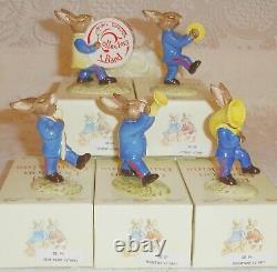 RARE Royal Doulton Bunnykins Blue Oompah Collectors Band DB86-90 NEW & BOXED