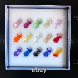 RARE Swarovski Crystal LOVLOT SET OF 15 MINI MOS 5136371 Limited Edition 2015