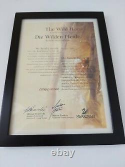 RARE Swarovski Wild Horses Limited Edition Statue Boxed with COA