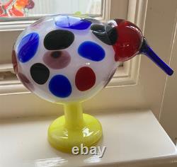 RARE! Toikka Iittala Art Glass Jeweled Kiwi Limited Edition Nuutajarvi Finland