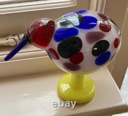RARE! Toikka Iittala Art Glass Jeweled Kiwi Limited Edition Nuutajarvi Finland