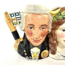 ROYAL DOULTON Character Jug Lord Nelson & Lady Hamilton Small D7092 #373 Ltd Ed