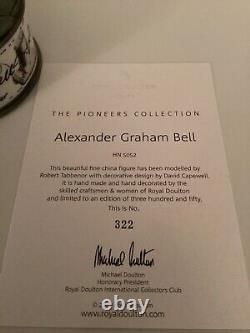 ROYAL DOULTON PRESTIGE ALEXANDER GRAHAM BELL Certificate Ltd Edition 322/350