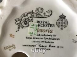 ROYAL WORCESTER Figurine VICTORIA With CERTIFICATE 1999 H 24 Cm Limited Edition