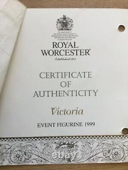 ROYAL WORCESTER Figurine VICTORIA With CERTIFICATE 1999 H 24 Cm Limited Edition