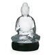 Rare Baccarat Crystal Buddha Figurine Small Withbase Clear 6 H New Withbox