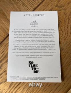 Rare Bnib Royal Doulton Jack The Bulldog 007 James Bond No Time To Die Figurine