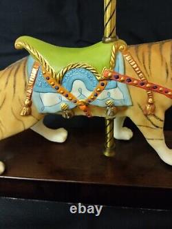 Rare CYBIS 12 Bisque Porcelain Carousel Tiger Statue Figurine limited edition