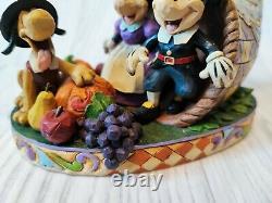 Rare Disney Jim Shore Mickey Mouse Holiday Cornucopia Harvest Figurine 4051981